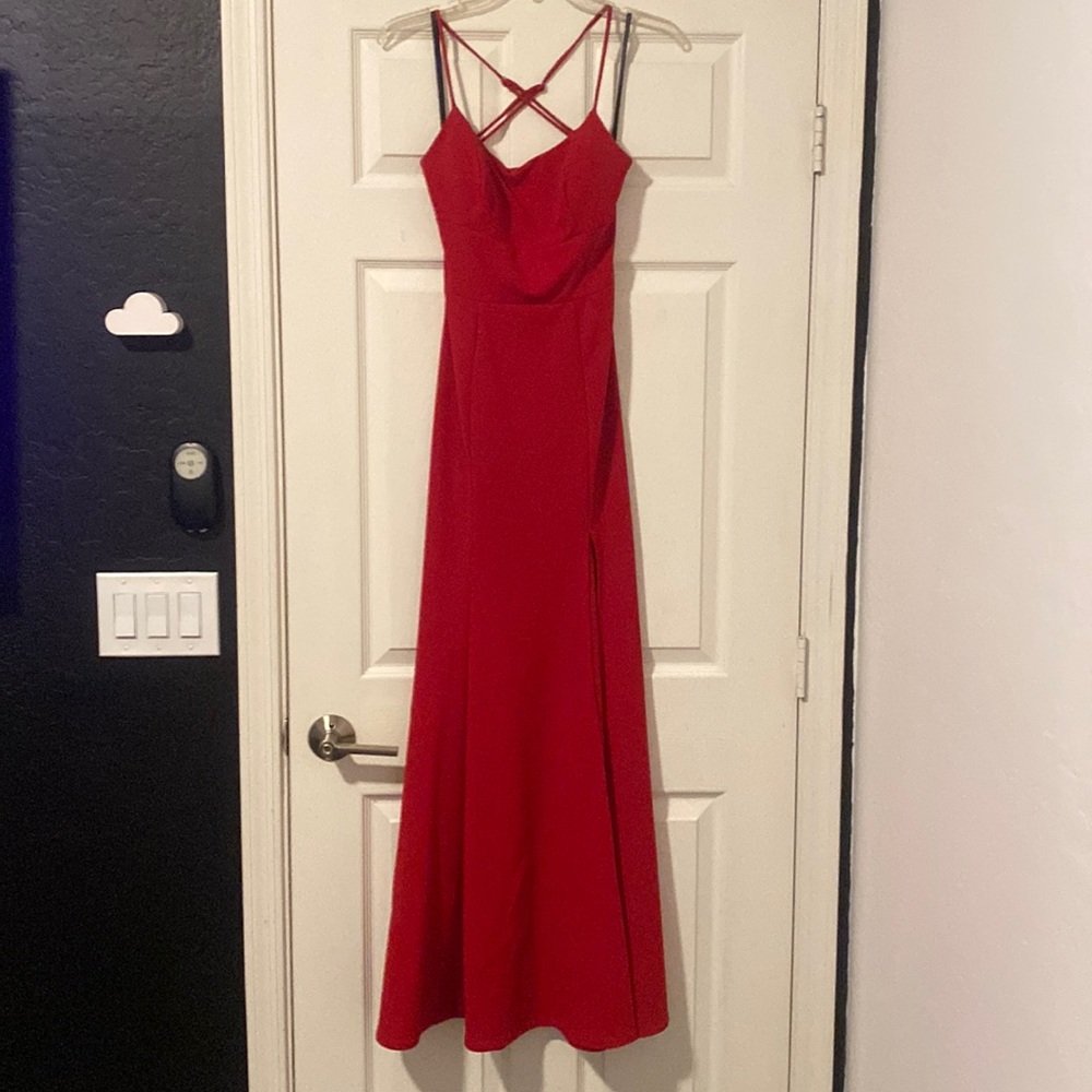 Windsor Long Red Dress with Slit